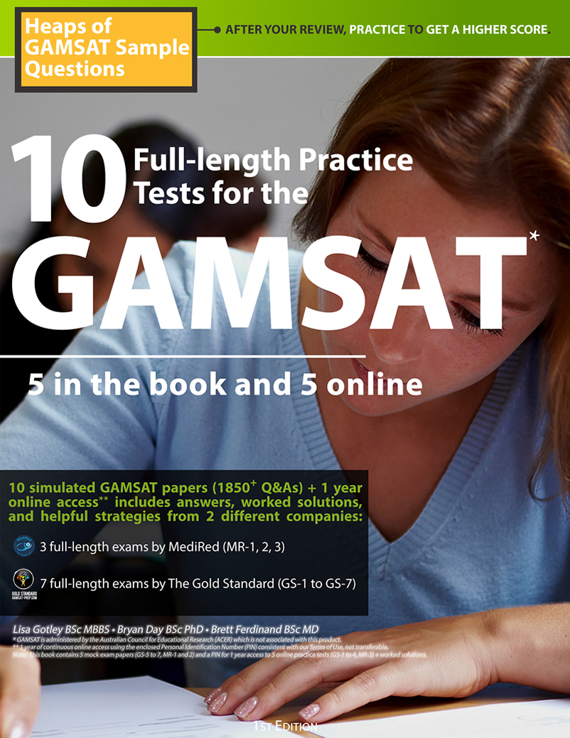 Gold Standard GAMSAT textbook front cover
